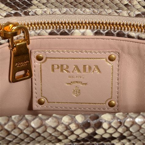 prada python bag